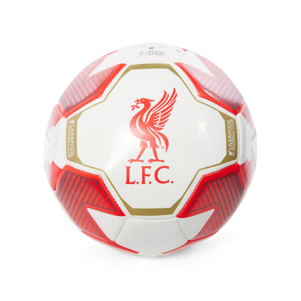 Jual Liverpool FC Red & White Size 5 Ball - Official LFC Accessories ...