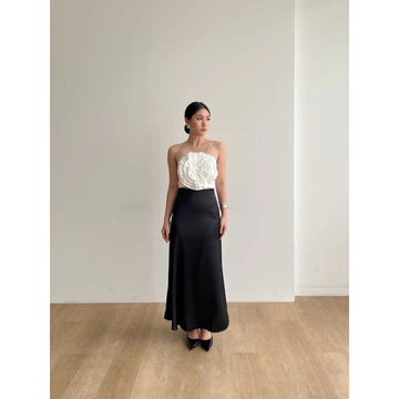 Bonde Selena Sateen Skirt Rok Satin Wanita Premium