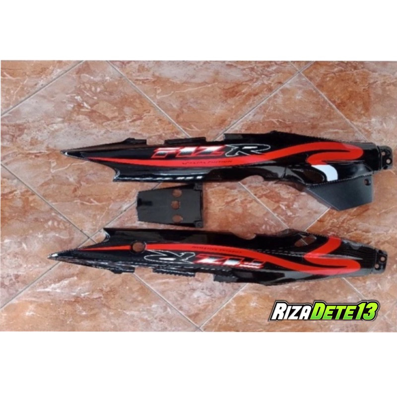 Jual COVER BODY BELAKANG YAMAH FIZ R CALTEX MERAH HITAM | Shopee Indonesia