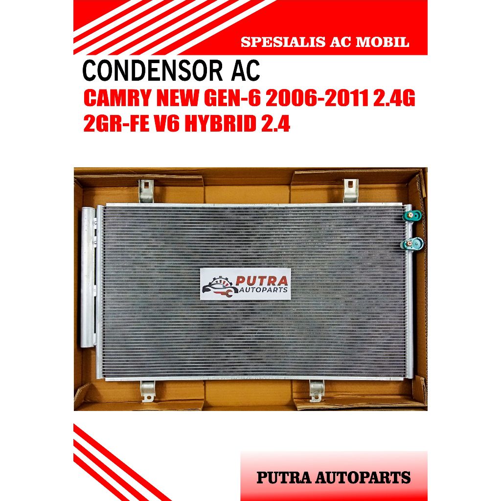 Jual CONDENSOR AC MOBIL CAMRY NEW GEN-6 2.4G 2GR-FE V6 HYBRID 2.4cc ...