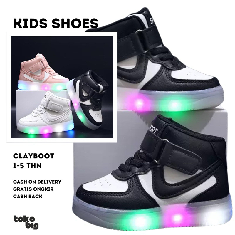 Jual [Tokobig] Import Shoes Clayboot Sepatu Anak Sneaker Anak Laki Laki