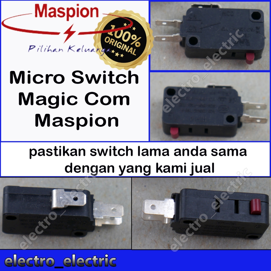 Jual Micro Switch Rice Cooker 3 Pin Maspion Original | Shopee Indonesia