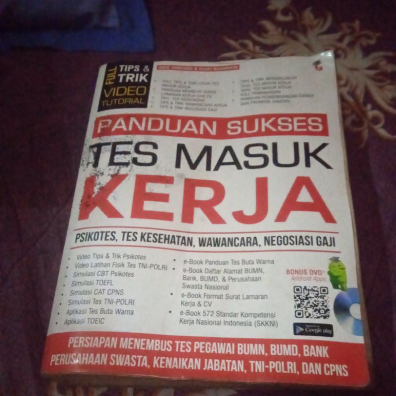 Jual Buku Panduan Sukses Tes Masuk Kerja Psikotes Tes Kesehatan