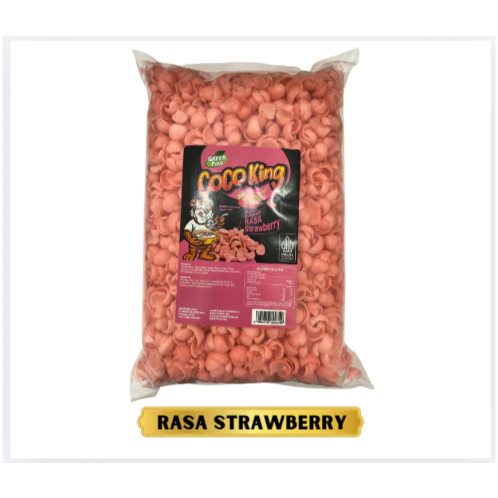 Jual Coco King Makanan Ringan Sereal Rasa Strawberry 1 kg | Shopee ...