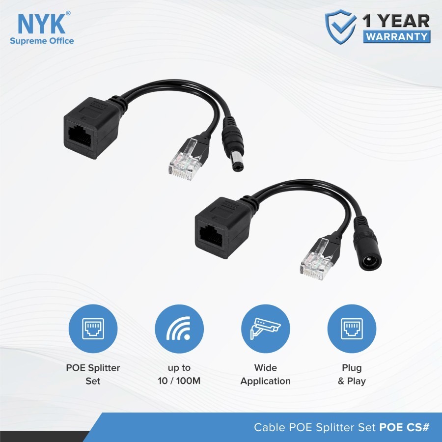 Jual Kabel POE Injector Splitter Set | Shopee Indonesia