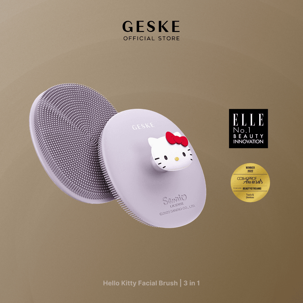 Jual GESKE SmartAppGuided™ Facial Brush | 3 in 1 - Hello Kitty (Handle ...