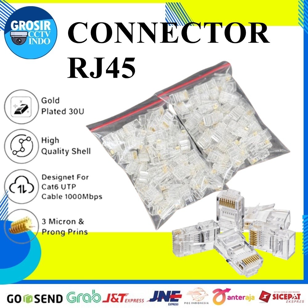 Jual KONECTOR RJ45 ISI 50 PCS | Shopee Indonesia