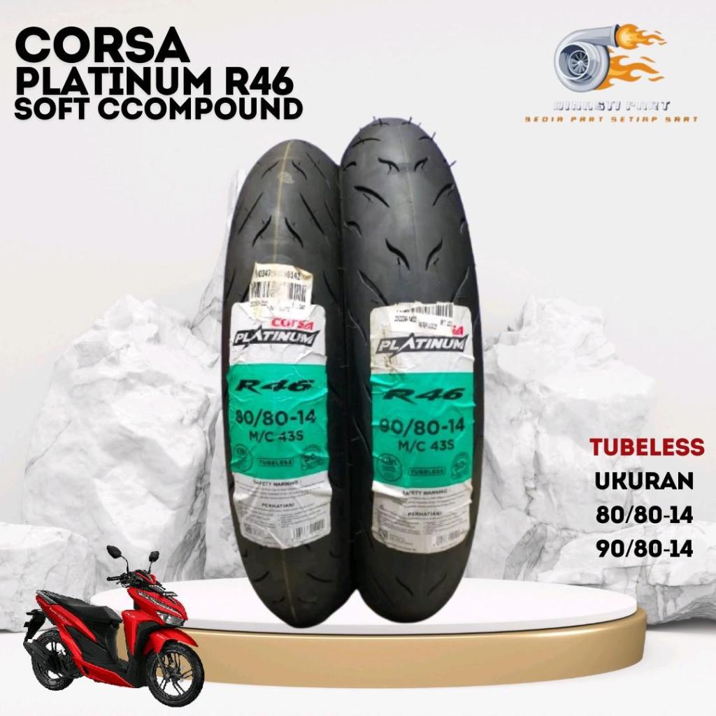 Jual Paket Ban Motor Corsa R46 80/80-14 Dan 90/80-14 Soft Compound Ring ...