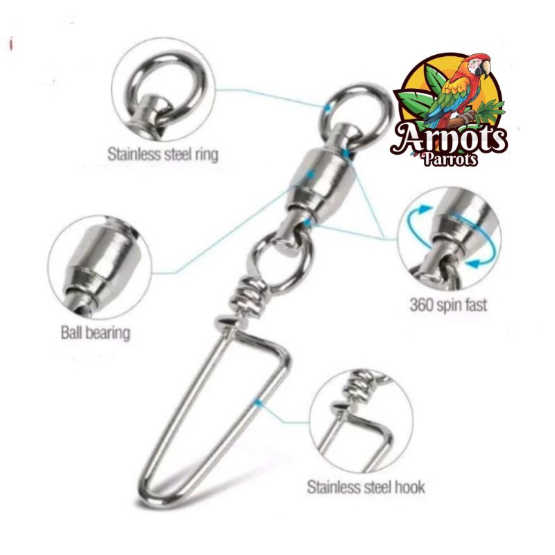 Jual KILI KILI SWIVEL BEARING PENGAIT RANTAI KAKI BURUNG PARROT ...