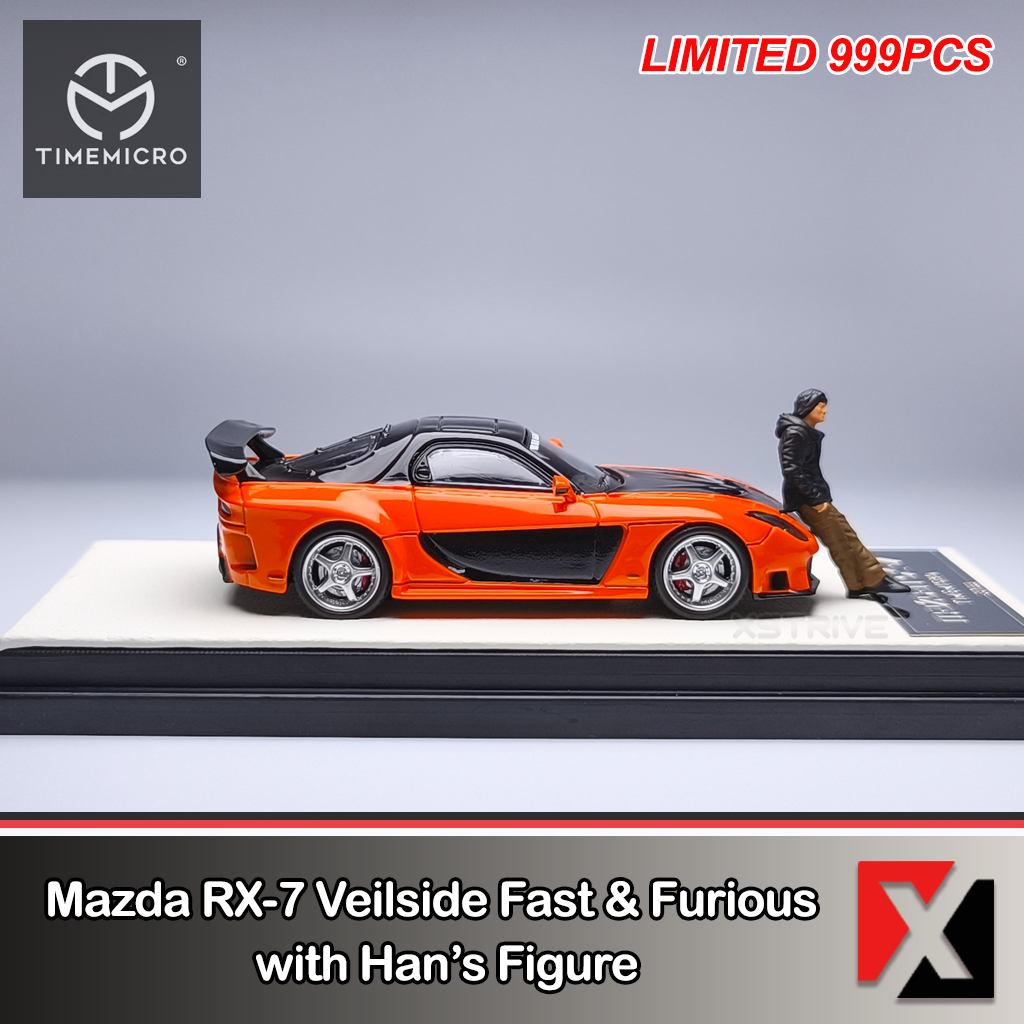 Jual NEW TIME MICRO 1:64 Mazda RX-7 Veilside & Han Mazda RX7 Fast and ...