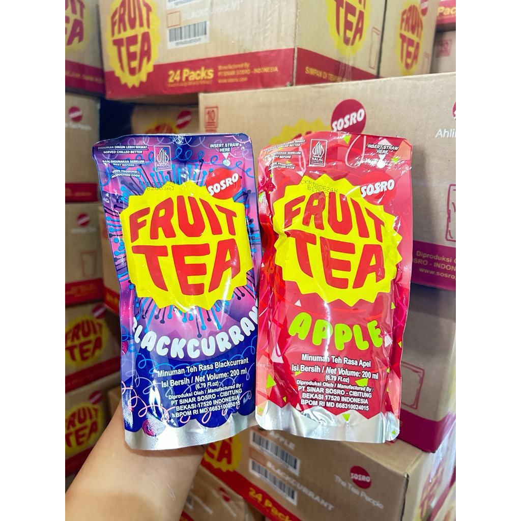 Jual FRUITEA FRUIT TEA POUCH RASA BUAH 200ML | Shopee Indonesia