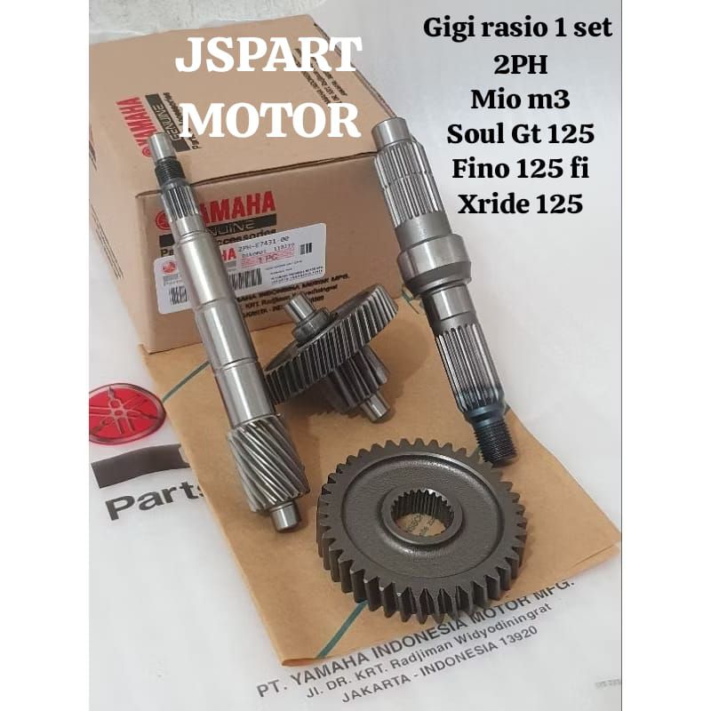 Jual Gigi rasio 2PH 1 set Yamaha Mio m3/Soul Gt125/Mio z/Fino 125/Xride ...