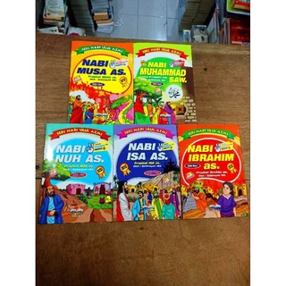 BUKU MURAH ORIGINAL / BUKU ANAK / CERITA ANAK / SERI NABI ULUL AZMI / FULL COLOUR / NABI MUSA AS, NABI MUHAMMAD SAW, NABI ISA AS, NABI IBRAHIM AS, / DONGENG ANAK / ISLAM / AGAMA / NOVEL ANAK /