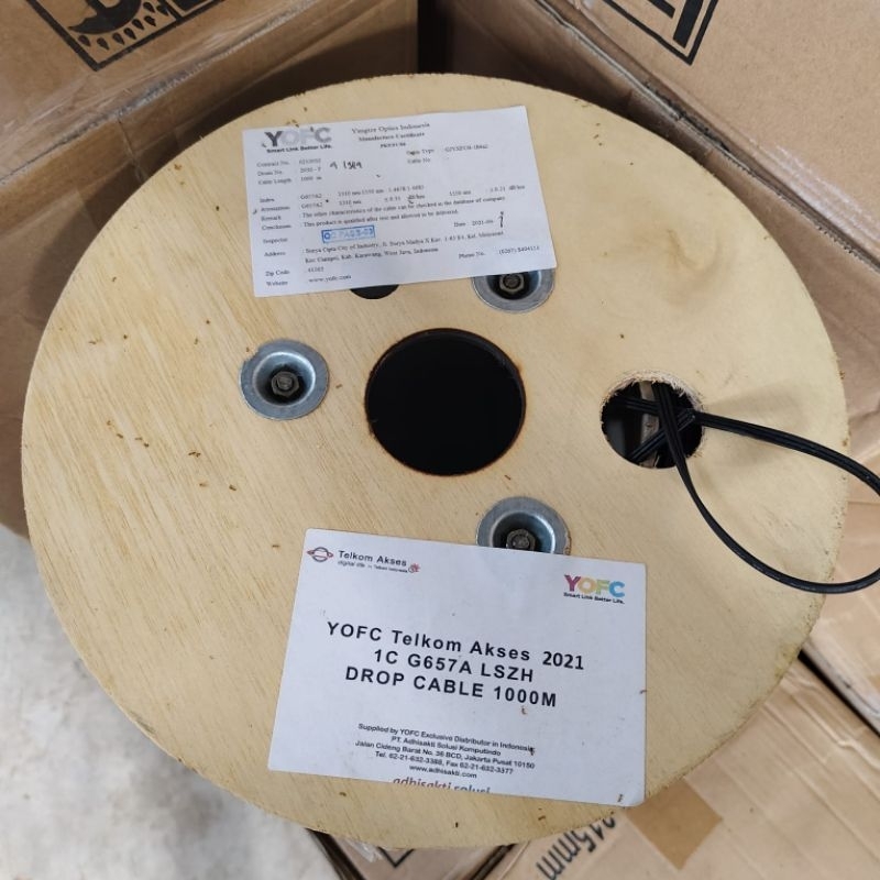 Jual Dropcore 1 Core 1 Seling Spec 1000 Meter Telkom | Shopee Indonesia