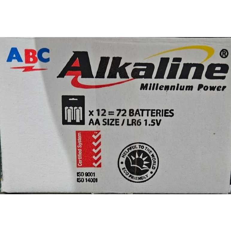 Jual ABC alkaline isi (6butir) 1 Box 12 Hanger (72Butir) /AA / A2 ...