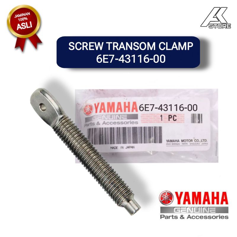 Jual SCREW TRANSOM CLAMP 6E7-43116-00 | untuk mesin tempel Yamaha 15PK ...
