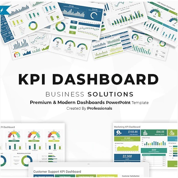 Jual [T8375] Template KPI Dashboard PowerPoint untuk Analisis Kinerja ...