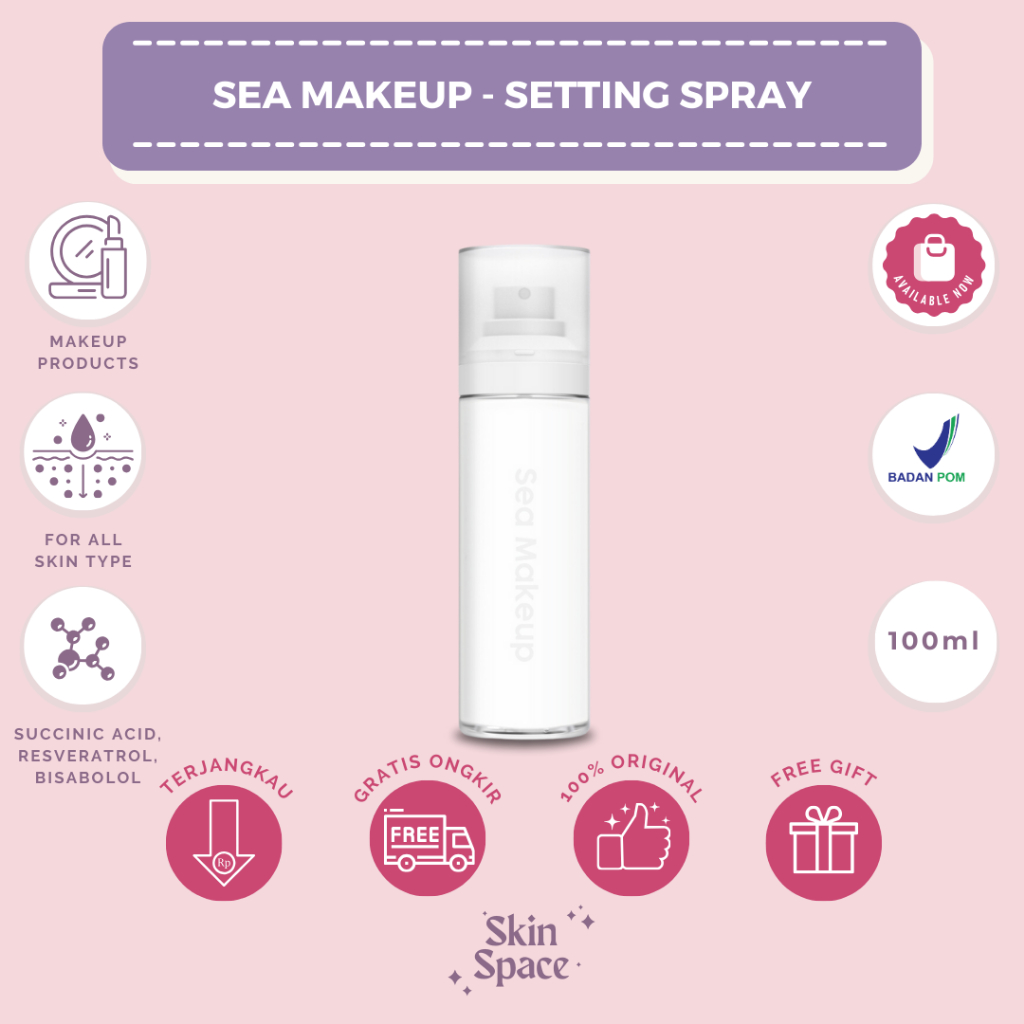Jual SEA MAKEUP Setting Spray Lock It Matte Acne / Membantu Menjaga ...