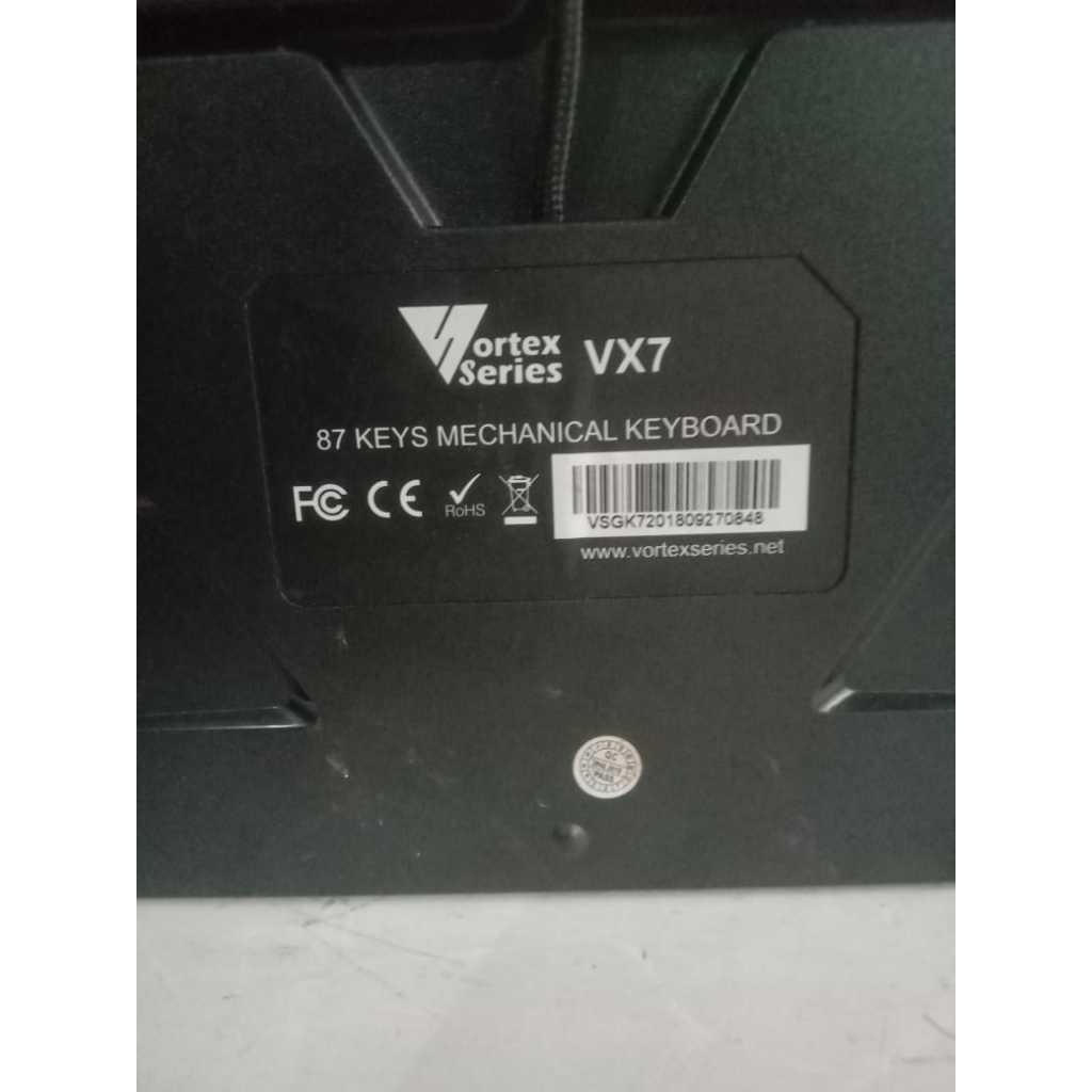 Jual keyboard gaming merk vortex series vx7 87 keys mechanical keyboard ...