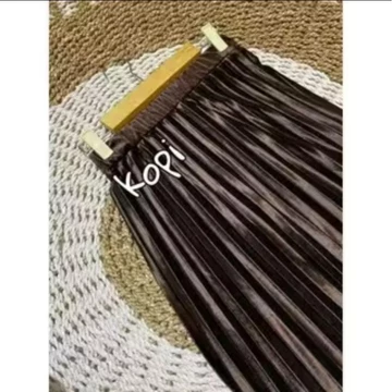 Rok Bludru Plisket Panjang Premium Bahan Premium