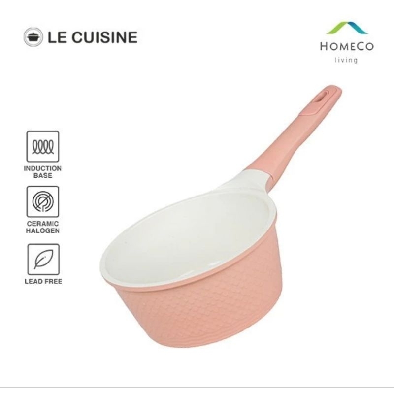 Jual Sauce Pan 16 cm Le Cuisine La Sirene/ Sauce Pan Pink | Shopee ...