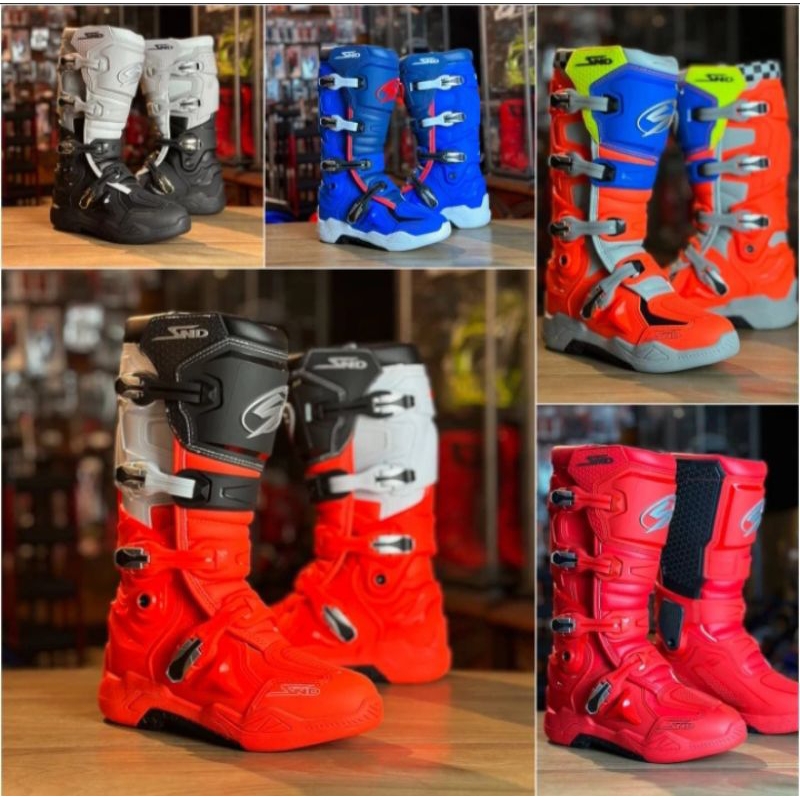 Jual SEPATU TRAIL SND RACING PRODUCT DOUBLE ENGSEL NEW ORIGINAL BOOTS ...