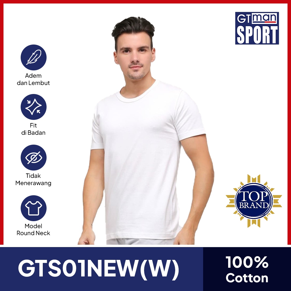 GT MAN TSHIRT COTTON WHITE XL