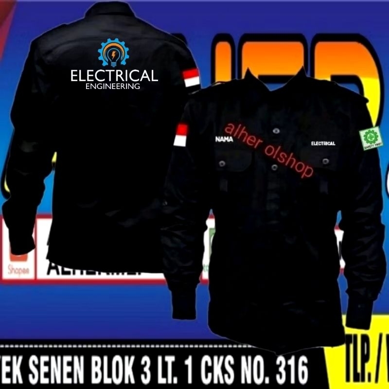 Jual Kemeja electrical engineering baju electrical engineering seragam ...