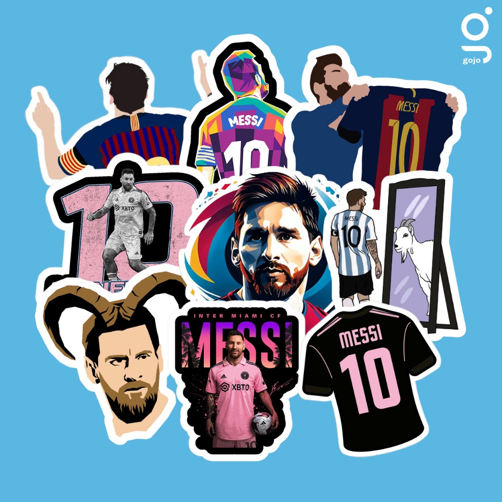 Jual Stiker Mini Pack Messi 15pcs - Sticker Messi Argentina Bisa untuk ...