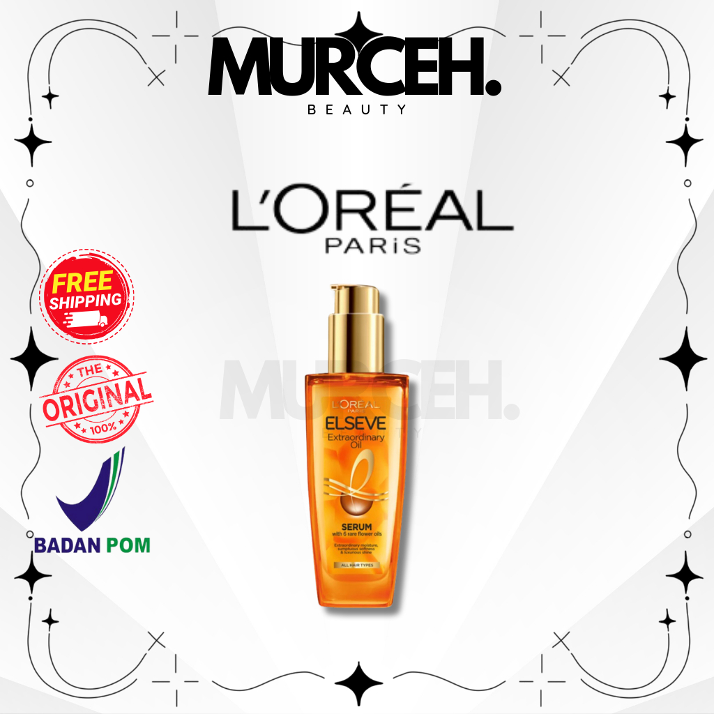 Jual [MURCEH] LOreal Paris Elseve Extraordinary Oil Gold 30ml | Hair ...