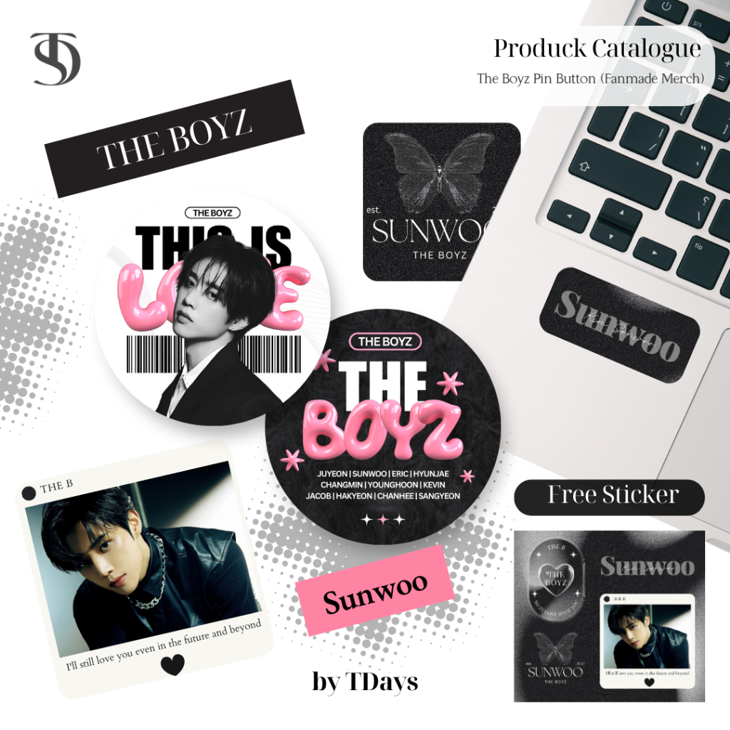 Jual Pin Button THE BOYZ Mini Fanmerch unofficial by TDays | Shopee ...