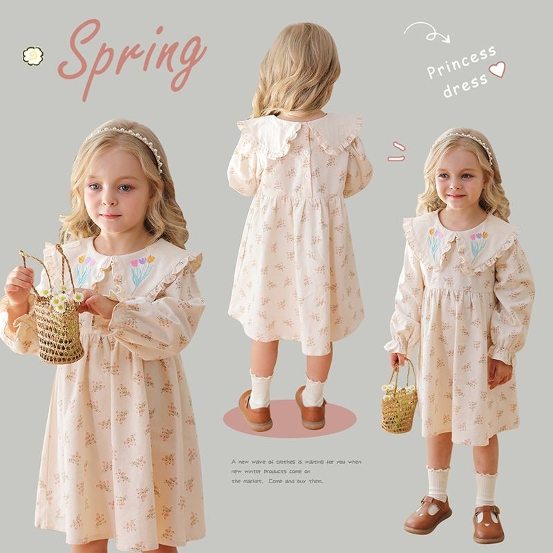 Jual [Mommyhoky]Dudu cream -Gaun pesta import dress Vintage style Dress  babydoll peremium | Shopee Indonesia