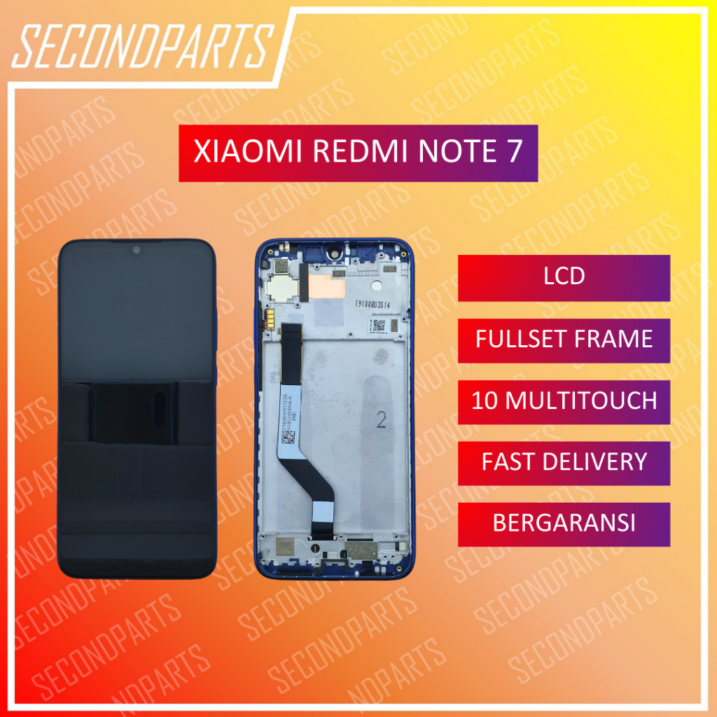 Jual LCD FULLSET FRAME XIAOMI REDMI NOTE 7 ORIGINAL COPOTAN | Shopee ...