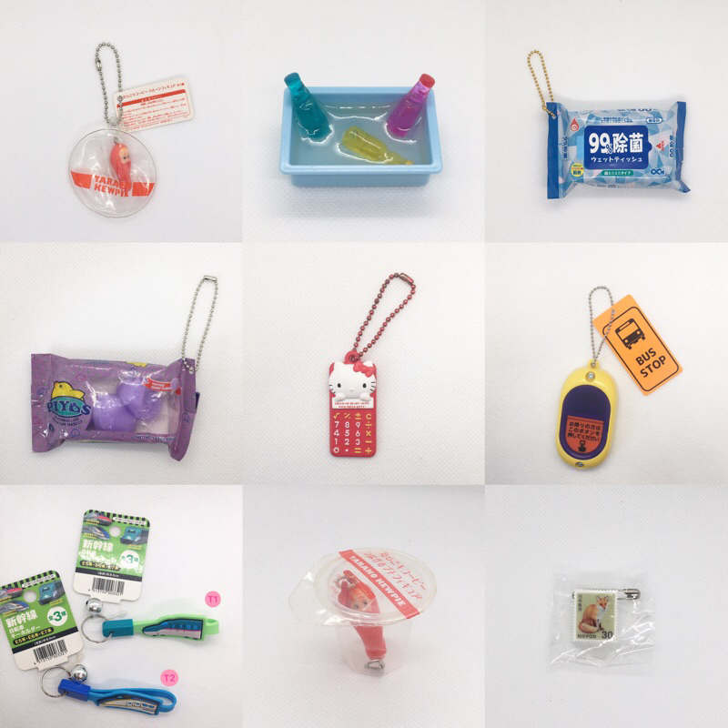 Jual Trinkets/ Kewpie Takaro | Soda Drinks Mini Figure | Wet Tissue ...