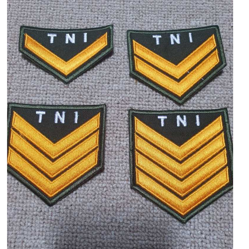 Jual ATRIBUT EMBLEM BADGE BREVET PANGKAT BINTARA PDH TNI AD | Shopee ...