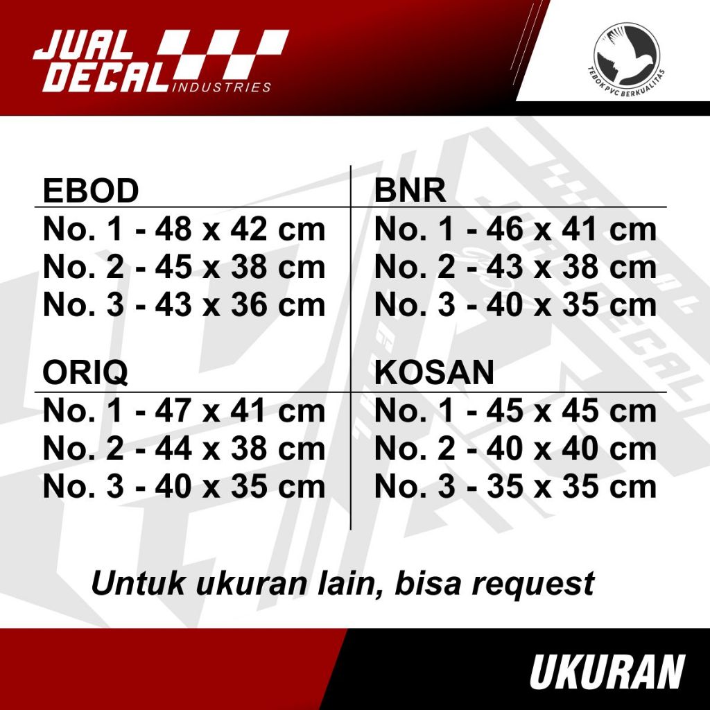 Jual Decal Sangkar Kotak WAYANG ARJUNA SF Stiker Variasi Kereta Api ...