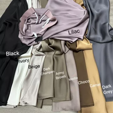 MFM Satin Skirt Rok Satin Panjang Premium Satin Long Skirt 6889 Rok Satin Maxi Rok Duyung Satin