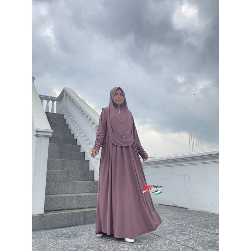 Jual Gamis Inara AISHA Set Hijab+inner Bahan Jersey Premium Busana ...