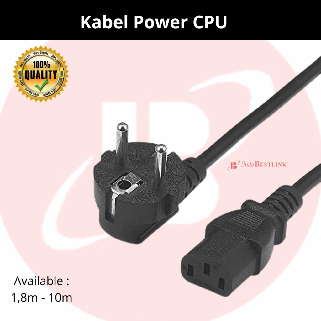 Jual Kabel Power CPU / PC / MAGICOM / KOMPUTER 1,5 Meter standar 1 ...