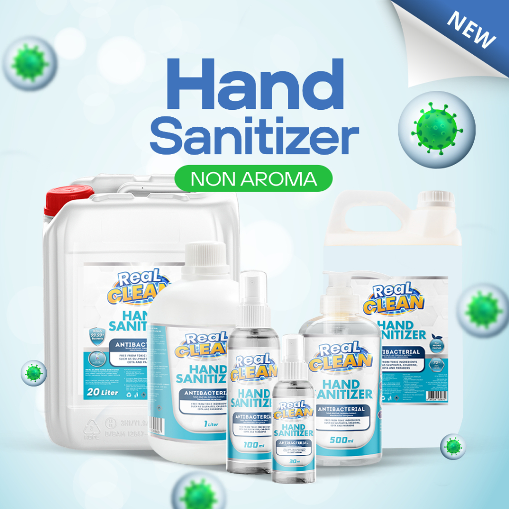 Jual Real Clean Hand Sanitizer Cair 5 Liter Handsanitizer Spray Refill ...