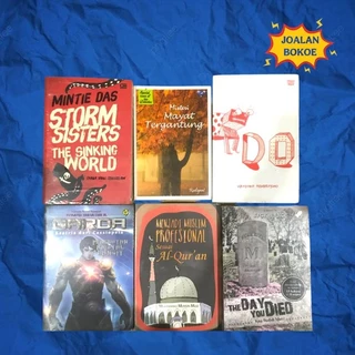 BUKU NOVEL ORIGINAL / NOVEL FIKSI / NOVEL NO FIKSI / BUKU AGAMA / NOVEL FANTASI / NOVEL HOROR / NOVEL STROM SISTER THE SINKING WORLD / NOVEL MISTERIAYAT TERGANTUNG/NOVEL DO/NOVEL GARDA/BUKU MENJADI MUSLIM PROFESIONAL SESUAI AL-QURAN/NOVEL THE DAY YOU DIED