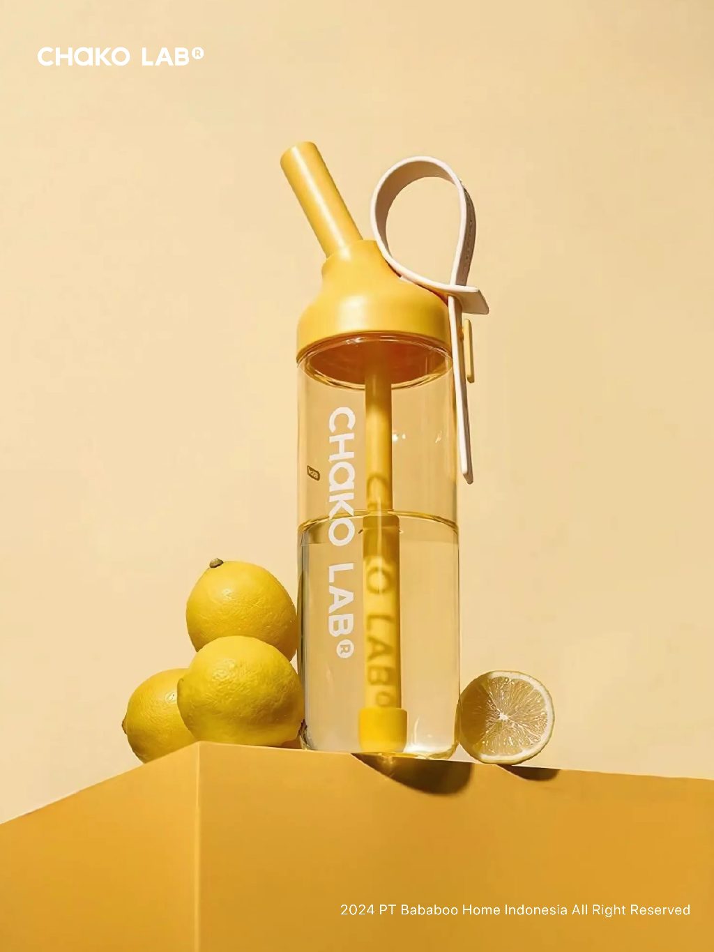 Jual CHAKO LAB Jojo Straw Bottle 888ml - Yellow | Shopee Indonesia