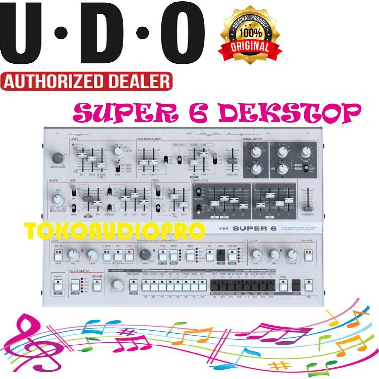 Jual Udo Super 6 Desktop Synthesizer U.D.O Super 6 Dekstop | Shopee ...