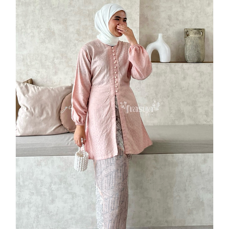 Jual FRASYA BUTIK | Set Dobby Tunik Rok Batik Viscose Baju Kondangan ...