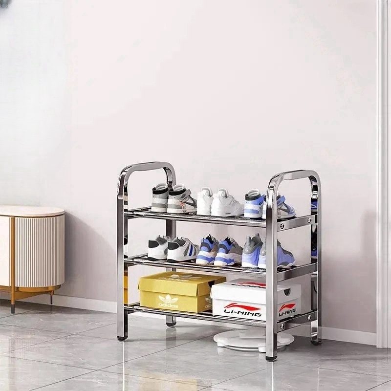 Jual Rak Sepatu Serbaguna Cantik/Rak Sepatu & Sendal Stainless Steel 3 ...