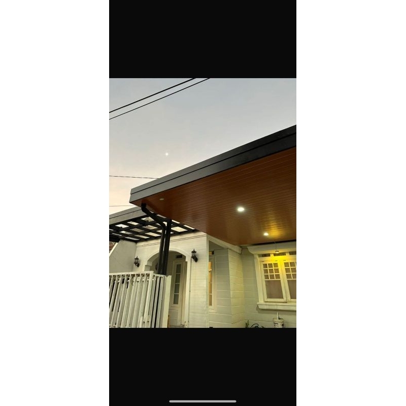 Jual pemasangan kanopy baja ringan dan atap alderon rs berikut plavon ...
