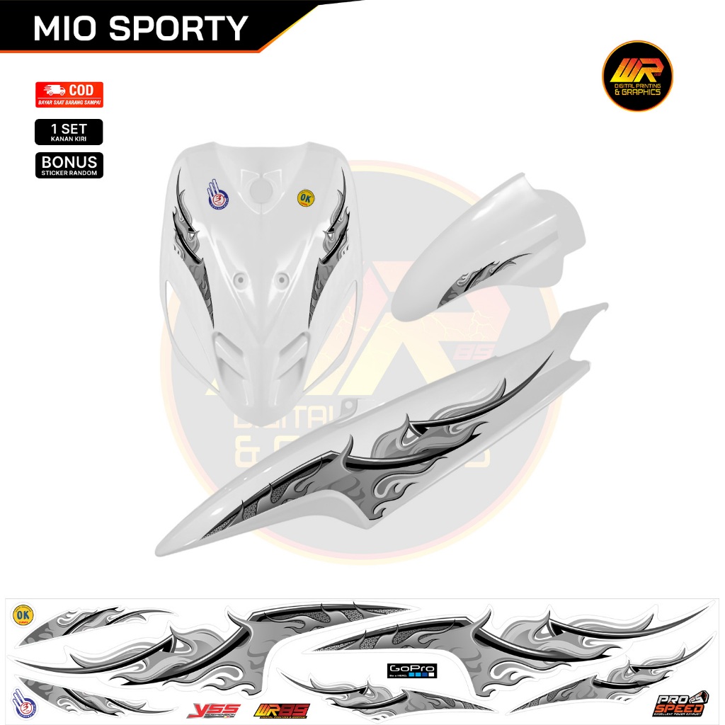 Jual Striping New Api Mio Smile&Sporty Bahan Bening Variasi Api Abstrak ...