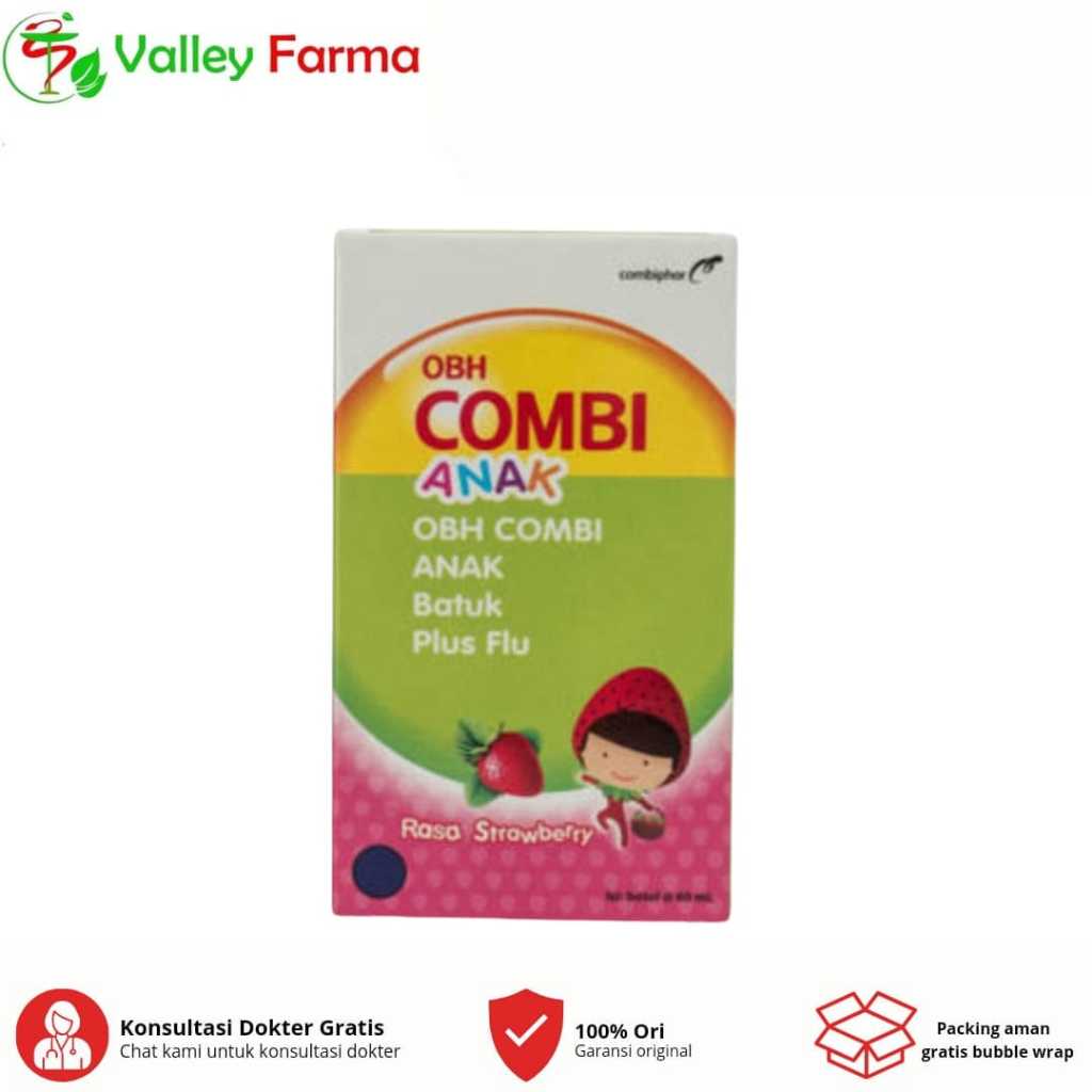 Jual OBH Combi Plus Strawberry Sirup untuk Mengatasi Gejala Flu Batuk ...