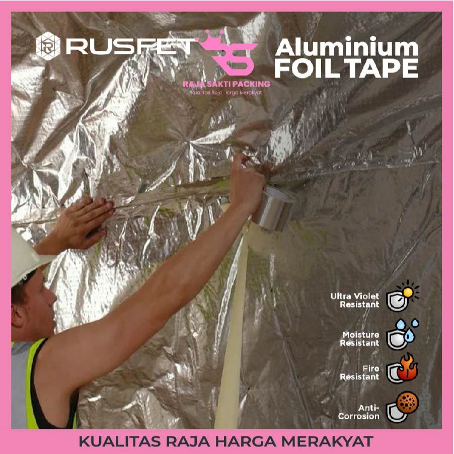 Jual Lakban Alumunium Aluminium Foil Tape Isolasi Silver Waterproof ...
