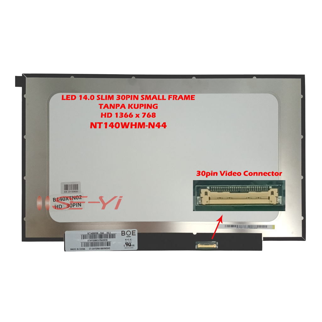 Jual LED LCD LENOV V14 V14-IIL V14-1WL V14-IKB V14-ADA 14.0 INCH 30PIN ...